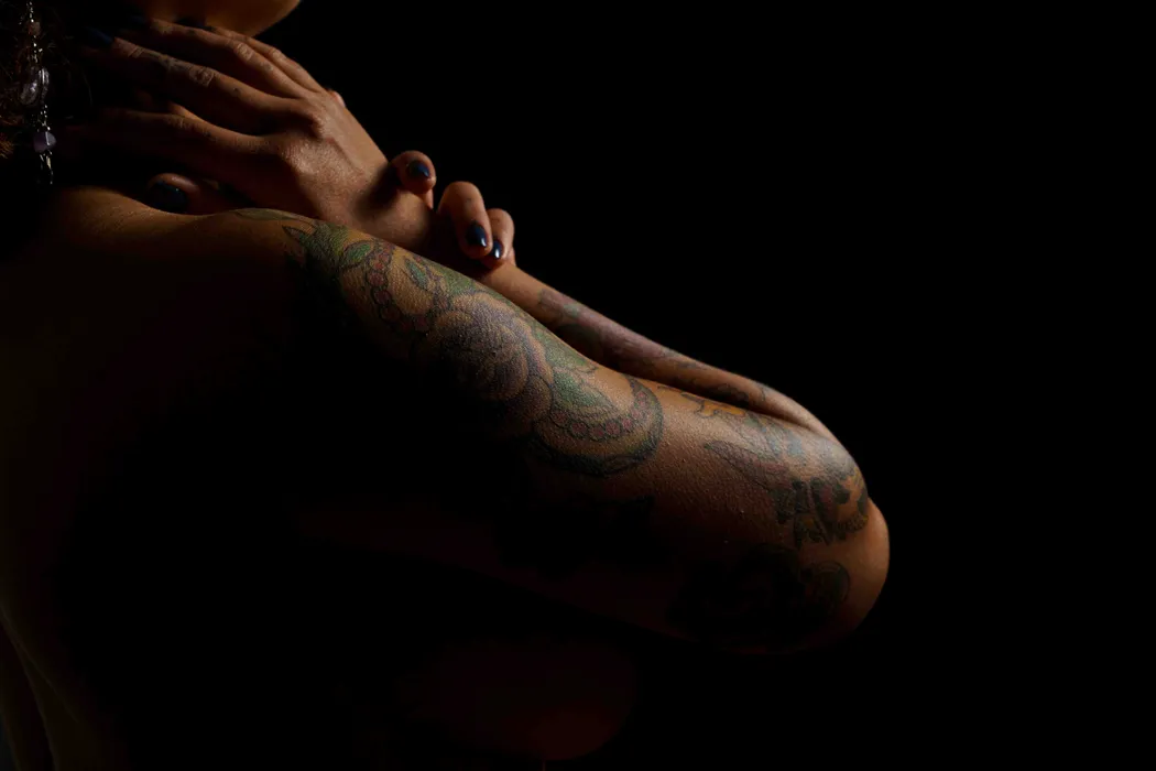 Artistic nude studio photography