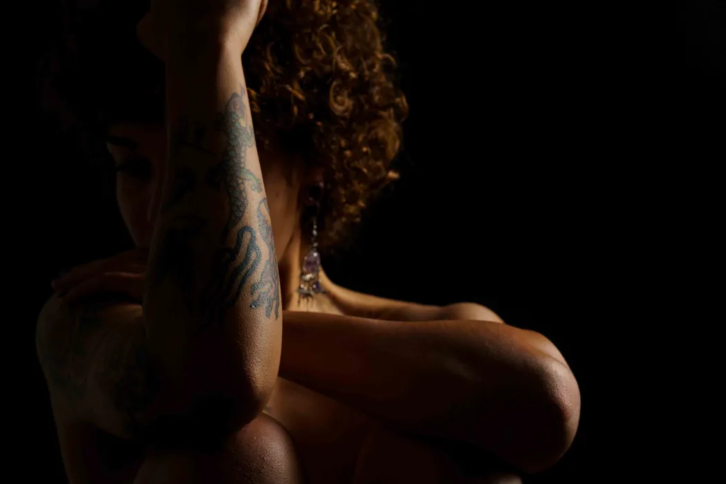 Artistic nude studio photography