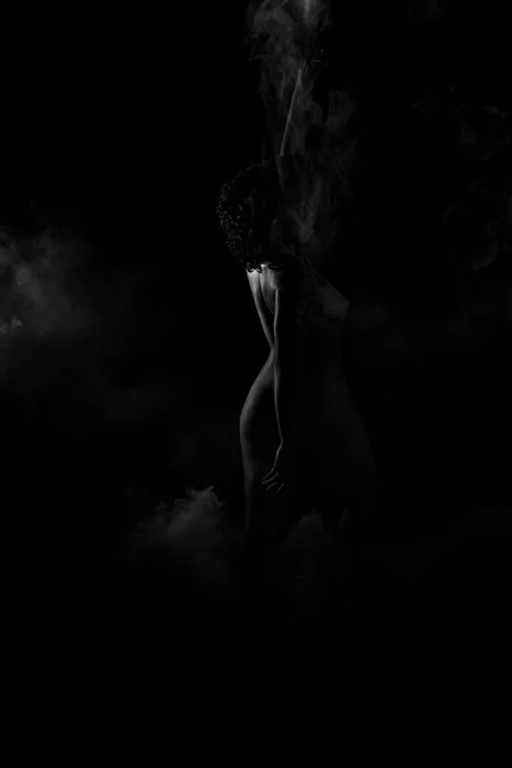Artistic nude studio photography