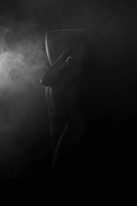 Artistic nude studio photography