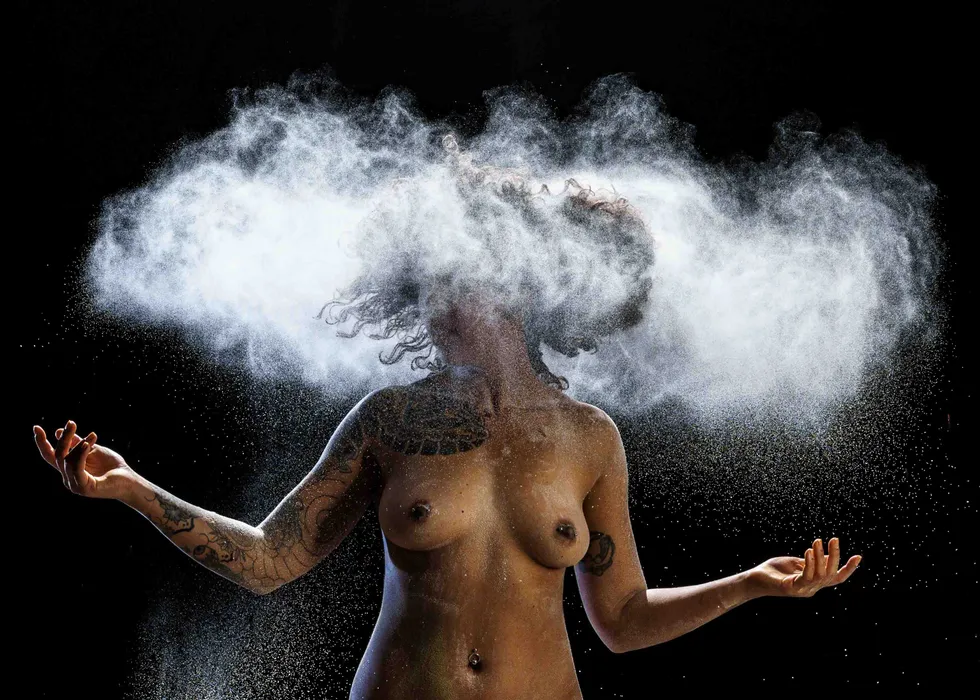 Artistic nude studio photography