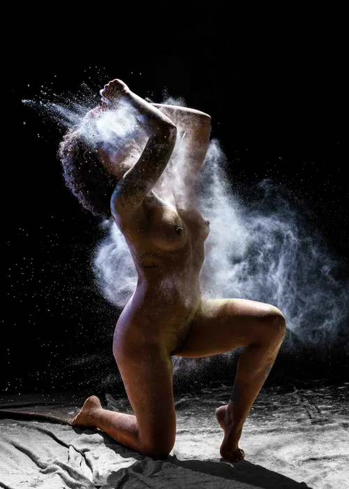 Artistic nude studio photography