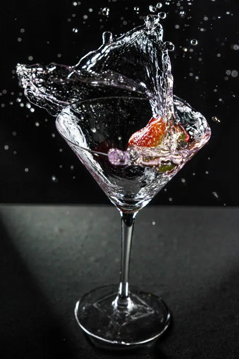Product splash photography