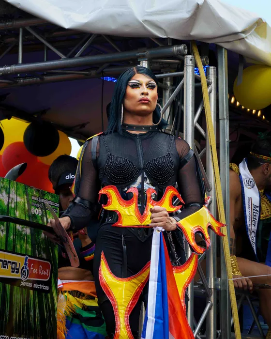 Street portrait at the Pride parade in Medellín, Colombia