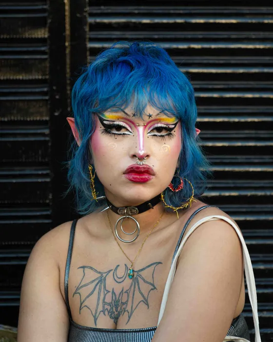 Street portrait at the Pride parade in Medellín, Colombia